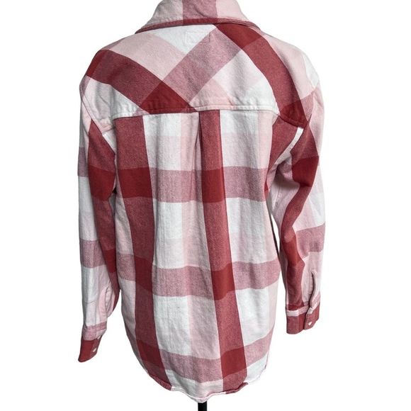 RVCA Dusty/Cream Zipper Flannel size small - Picture 4 of 4